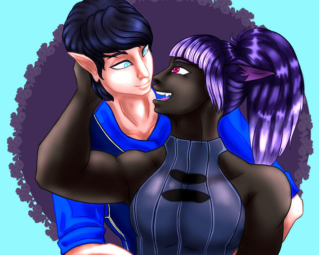 2p Half Body Colored