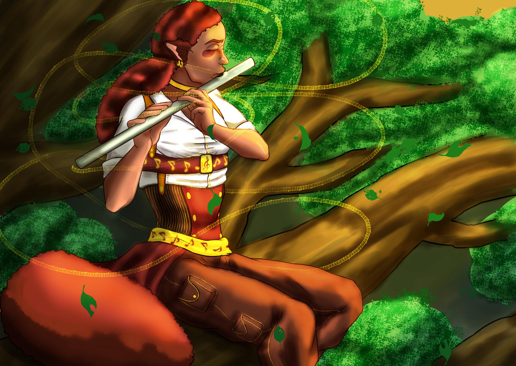 Full Body, Colored: $45 + Detailed Background: $10 = $55